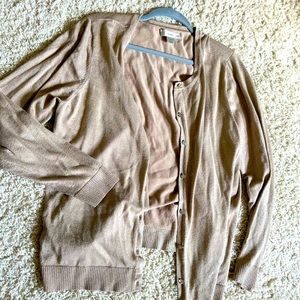 Gold sparkle C.J Banks cardigan